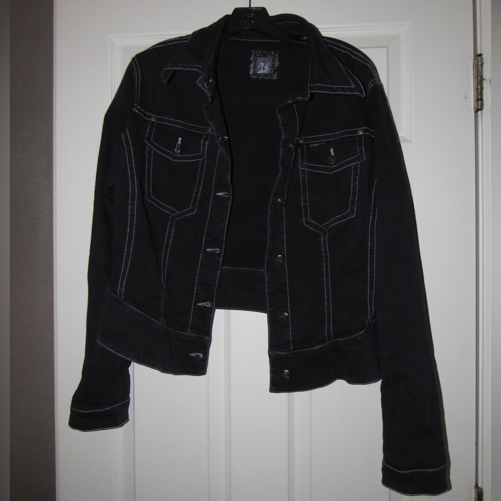 Cappopera Vintage Black Denim Jacket